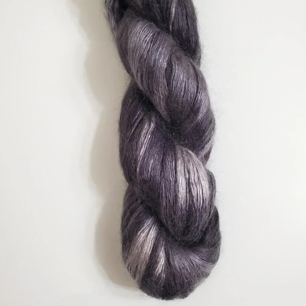Artyarns Rhapsody Light Yarn H-18 74g 366m Silk Kid Mohair Cityscape Gray
